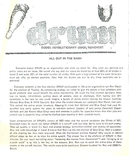 Drum: All Out in the Wash