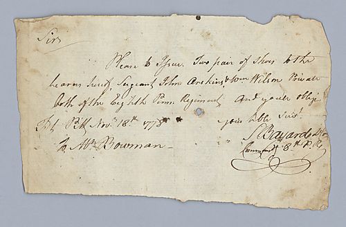 -- Bayard to Mr. Bowman