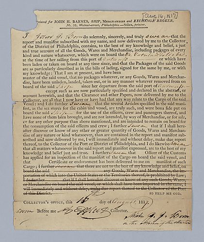 John J. Born, Affidavit