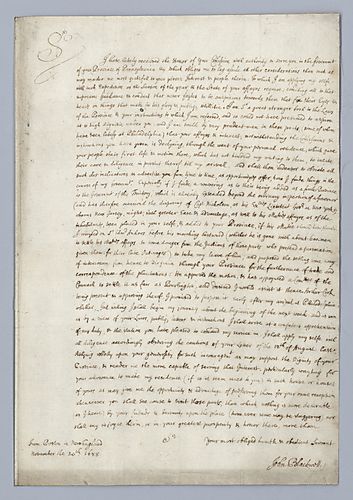 John Blackwell to William Penn