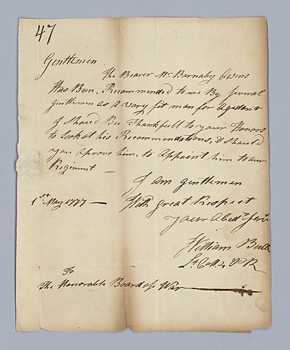 William Butler to Board of War