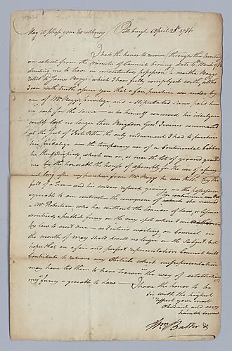 William Butler to Your Excellency