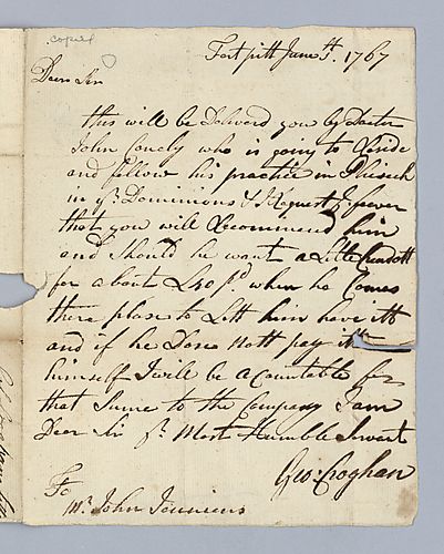 George Croghan to John Jennings