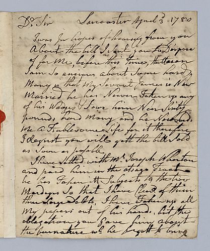 George Croghan to Michael Gratz