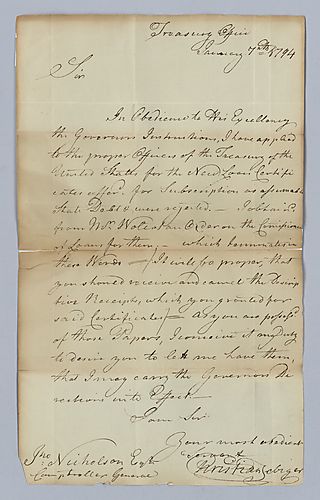 Christian Febiger to John Nicholson