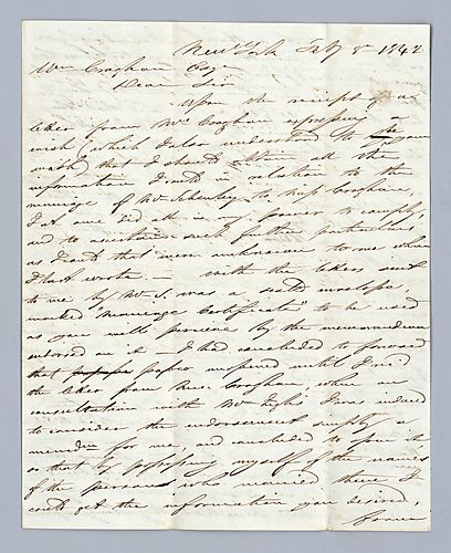 Henry Delafield to William Croghan Jr.