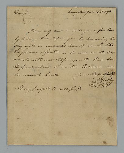 Mordecai Gist to John Dorsey [Fine Watermark]