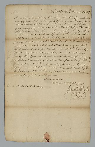 Edward Hand to Archibald Lochry