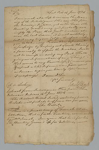 Edward Hand to Archibald Lochry