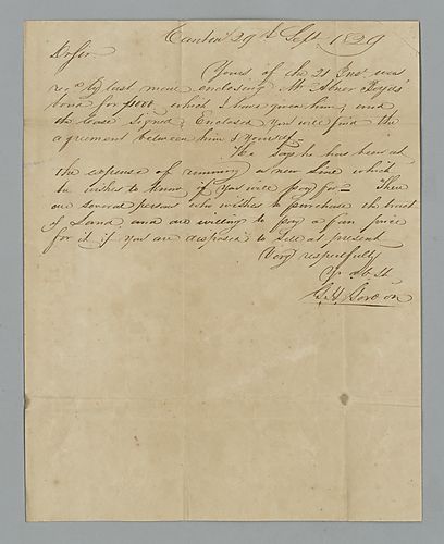 George H. Gordon to William Croghan Jr.