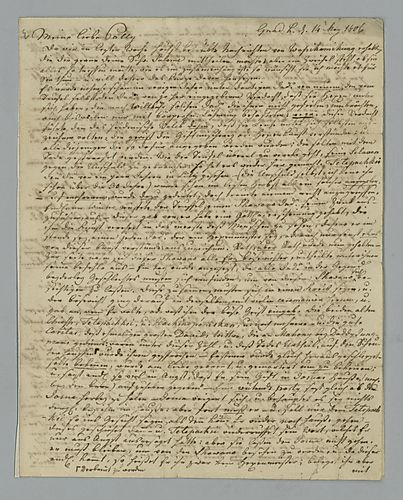 John Heckewelder to Polly Heckewelder [in German]