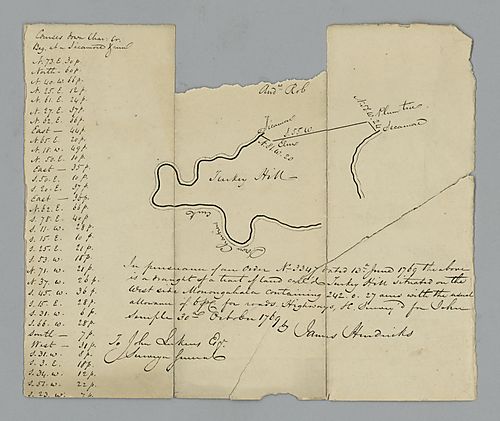 James Hendricks, Land survey of Turkey Hill for John Semple
