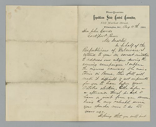 Anthony Higgins to John Covode