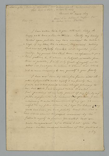 Robert R. Livingston to --