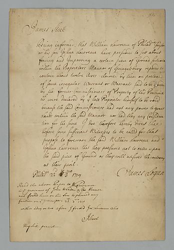 James Logan to James Steel