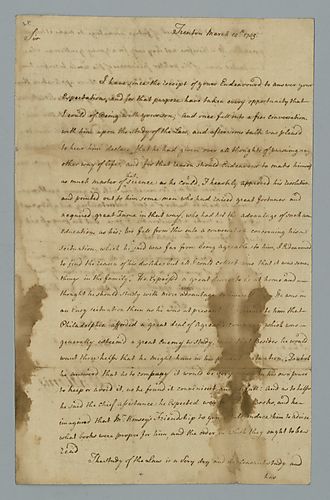 Robert Hunter Morris to Mr. Lawrence