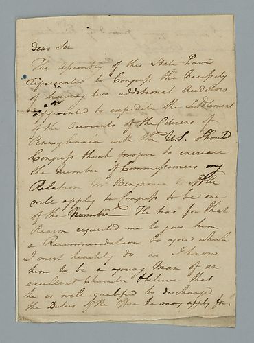 Thomas Mifflin to Jacob Reed