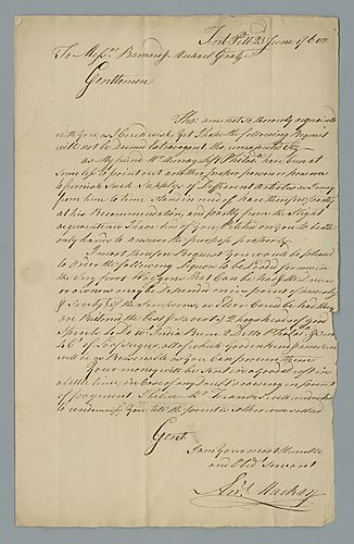 Aeneas Mackay to Messrs Barnard and Michael Gratz