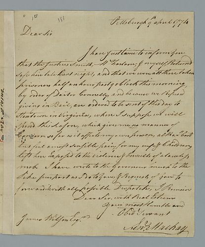 Aeneas Mackay to James Wilson