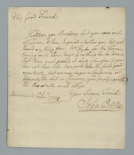 John Penn to Peter Collinson