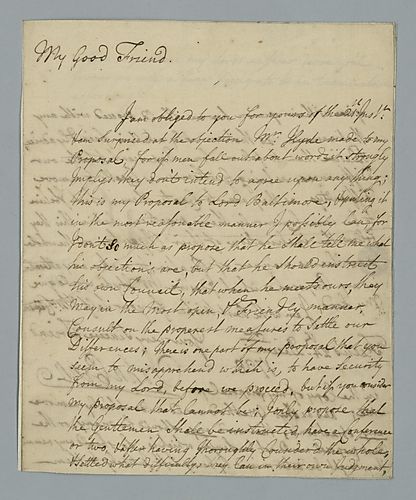 John Penn to Peter Collinson