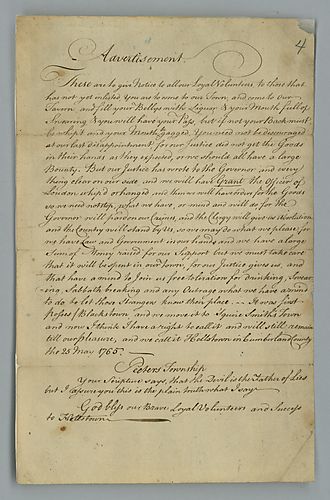 Peters Township Advertisement for loyal volunteers