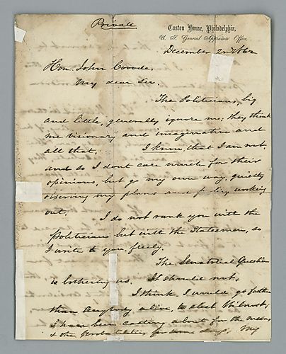 Benjamin Rush Plumly to John Covode