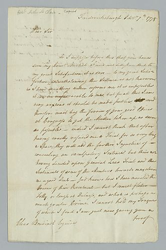 Arthur St. Clair to Elias Boudinot