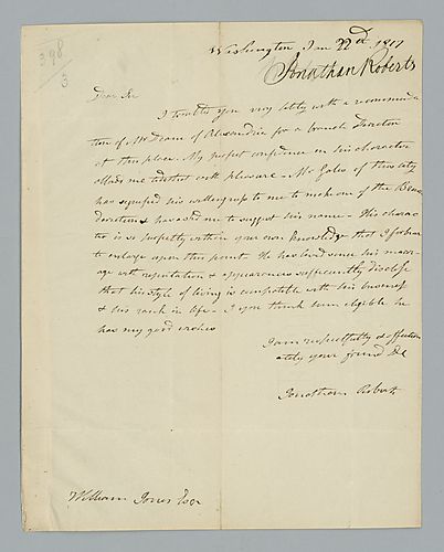 Jonathan Roberts to William Jones