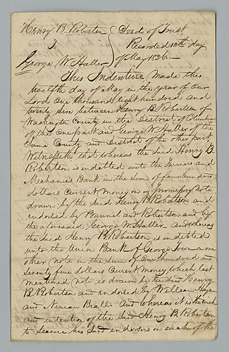 Henry B. Robertson, Deed of Trust [duplicate]