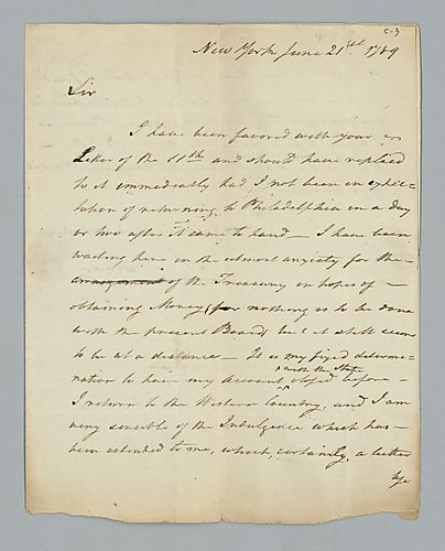 Arthur St. Clair to John Nicholson