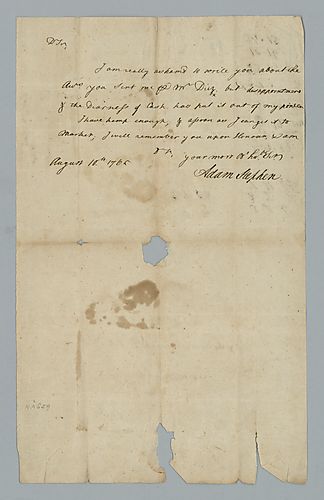 Adam Stephen to Hugh Mercer