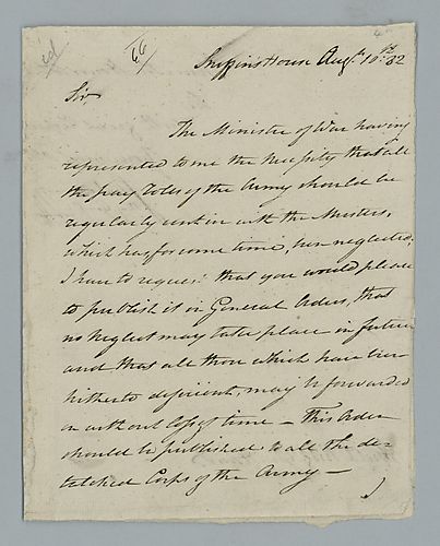 Baron Friedrich von Steuben to Edward Hand