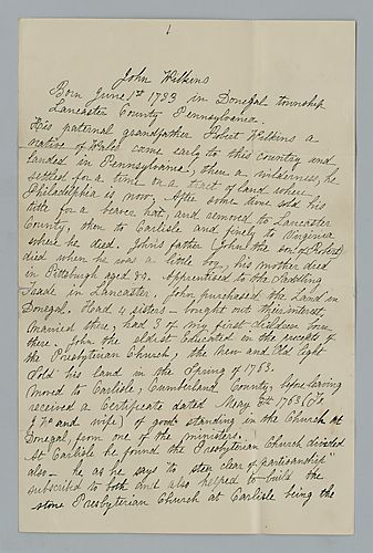 John Wilkins, Biographical sketch