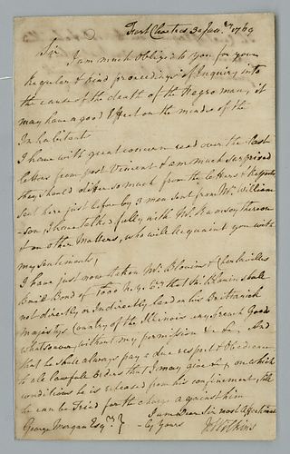 John Wilkins to George Morgan