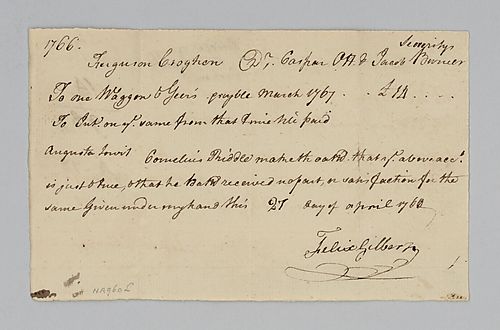 Fergeson Croghan’s account with Felix Gilbert