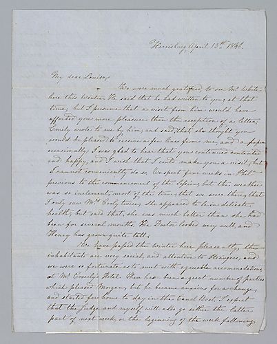 Caroline Brackenridge to Miss Louisa Weaver