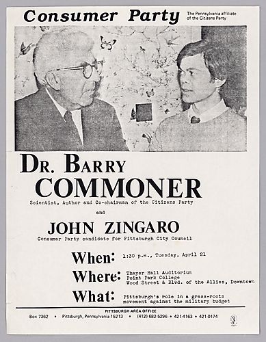 Consumer Party 1980 Campaign Flyer