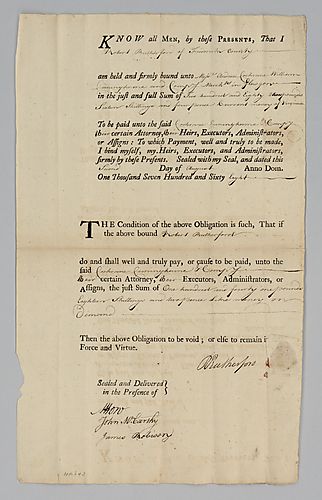 Robert Rutherford’s debt to Andrew Cochran, William Cunningham & Co.