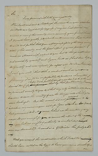 Alexander Addison to Hugh Henry Brackenridge