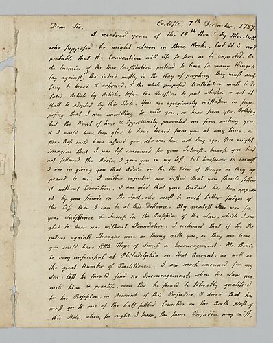 Charles Nisbet to Alexander Addison