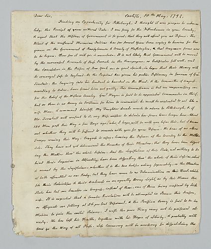 Charles Nisbet to Alexander Addison