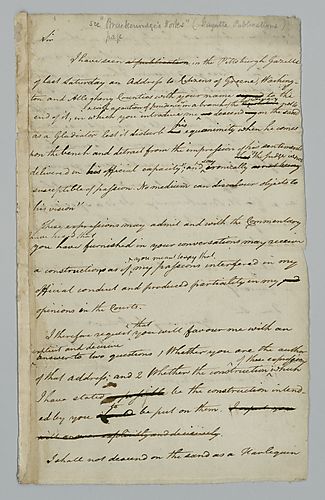Alexander Addison to Hugh Henry Brackenridge