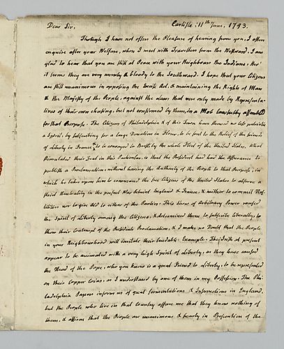Charles Nisbet to Alexander Addison