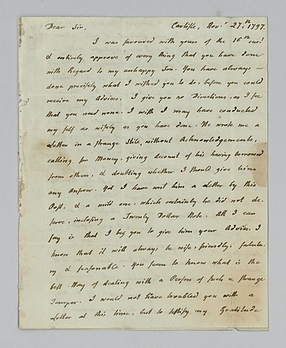 Charles Nisbet to Alexander Addison