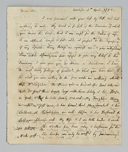 Charles Nisbet to Alexander Addison