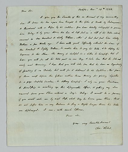 Charles Nisbet to Alexander Addison