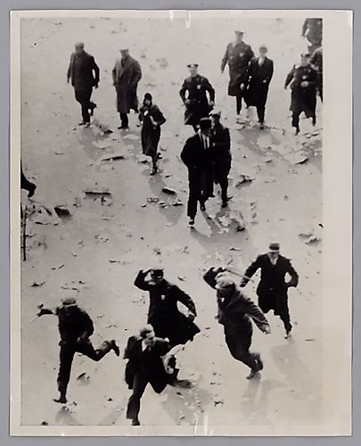 Demonstration at Union Square on "Red Thursday" Being Broken Up