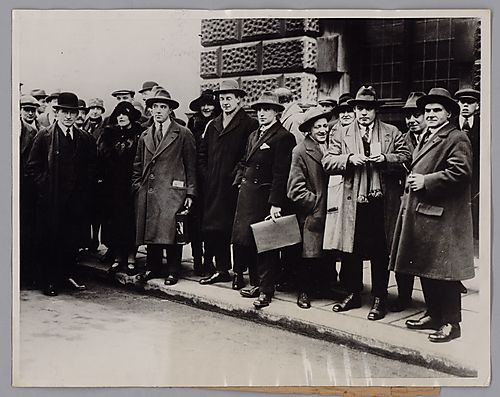 Some of the Eleven Communists Who Surrendered at Old Bailey and Were on Trial for Conspiracy
