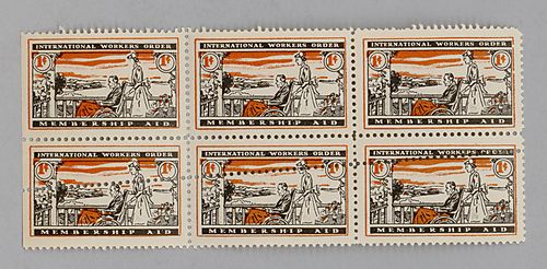 International Workers Order Membership Aid 1 Cent Stamps (6)